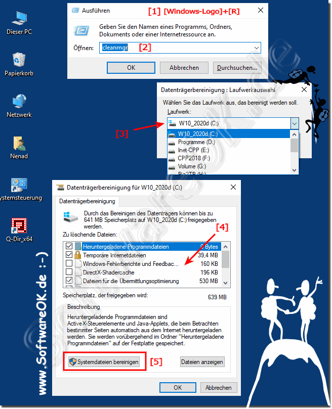 In Windows unnötigen Dateien bereinigen bzw löschen!