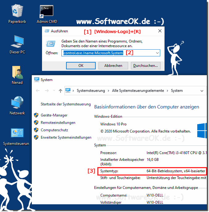 Ist Windows 10 x32 oder x64 auf meinem Computer Installiert!