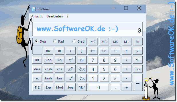 Klassische Taschenrechner auf Windows 10!