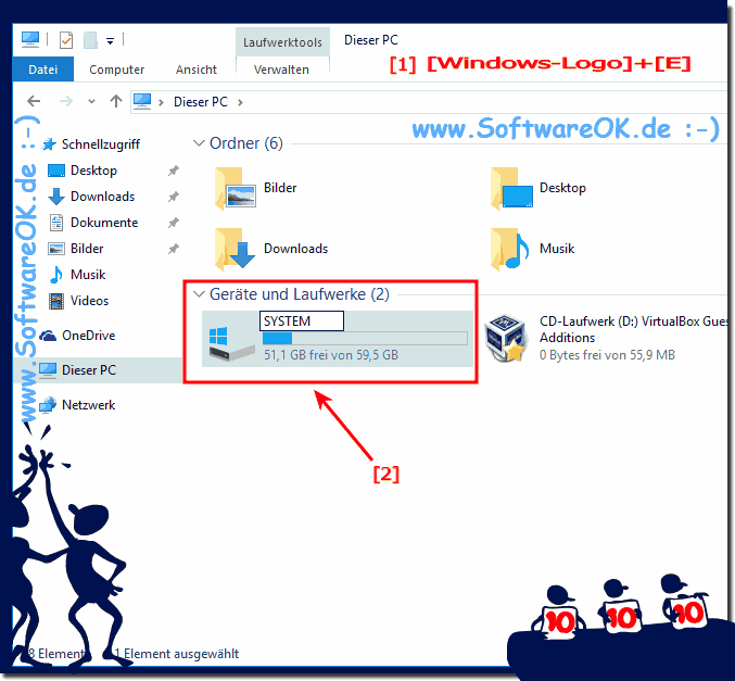 Laufwerk-Name in Windows 10 ändern!