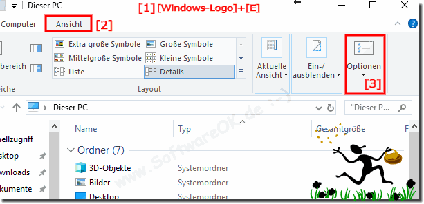 MS Explorer Ordner Optionen!