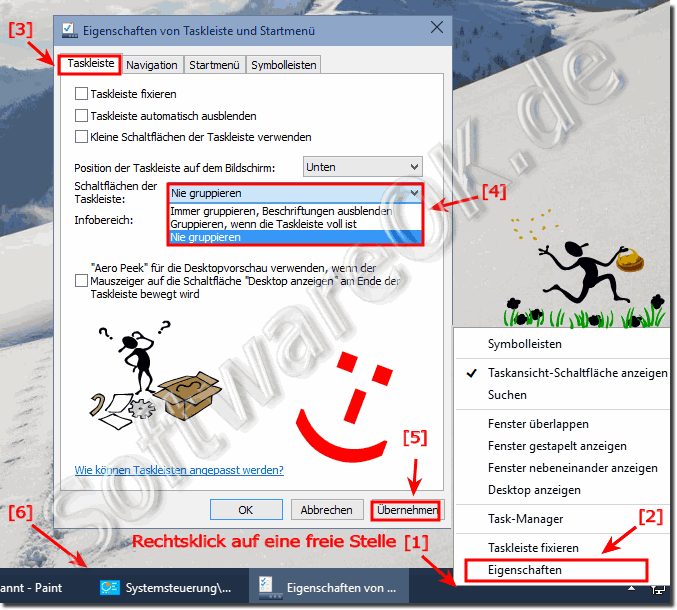 Programmname in der Windows 10 Taskleiste anzeigen!