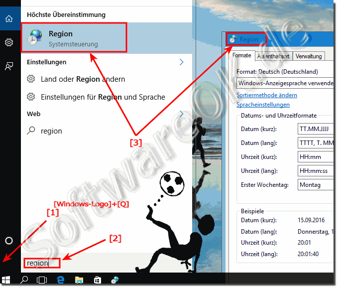 Regionale Einstellungen in Windows-10 ndern!