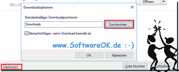 Standard Download Ordner immer besttigen!