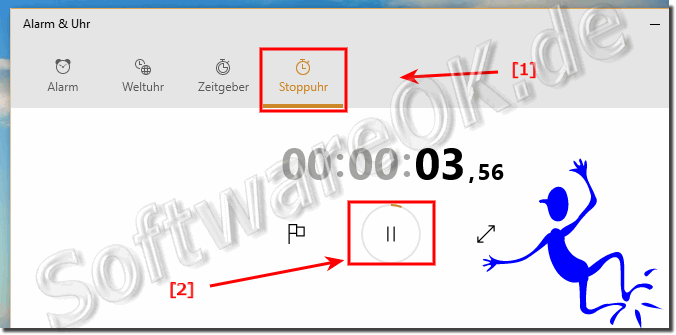 Stoppuhren in Windows 10 Starten!