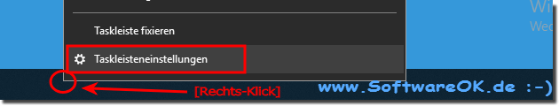 Task-Leisten-Einstellungen!