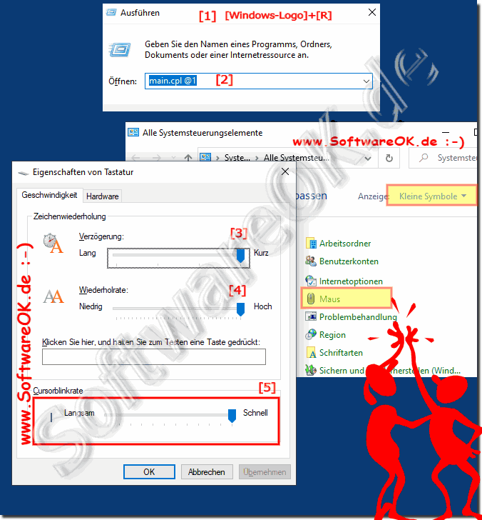 Tippen unter Windows 10 Tastatur-Geschwindigkeit!