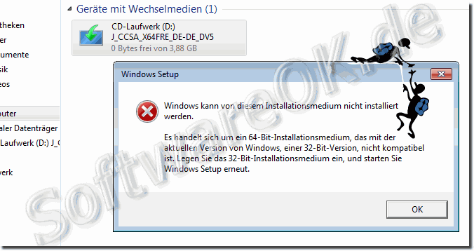 Update Windows-7 x32 auf Windows-10 x64 Bit!