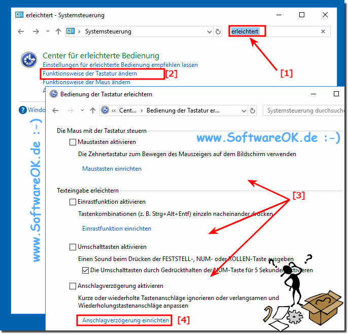 Verbesserern vom Arbeiten mit der Tastatur Windows-10!