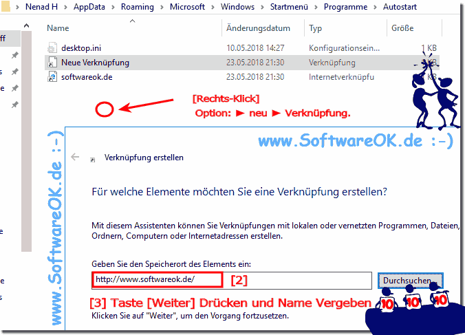 Webseite ffnen beim Starten von Windows 10!