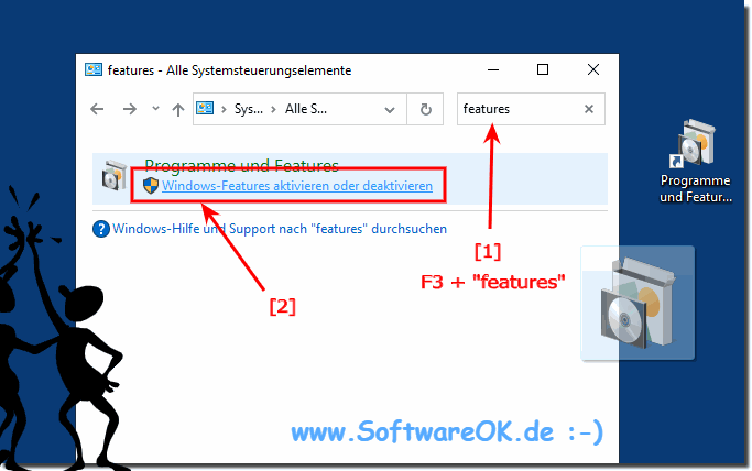 Weitere Windows-10 Funktionen in der Systemsteuerung!