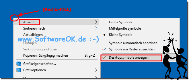 Windows-10 Desktop-Symbole!