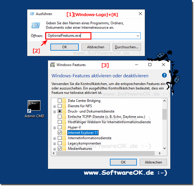 Windows-10 Funktionen aktivieren!