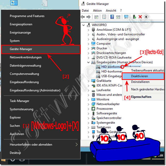 Windows-10 Touchscreen Deaktivieren!