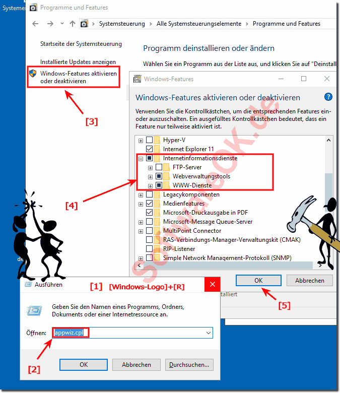 Windows-10 Webserver ISS Installieren!