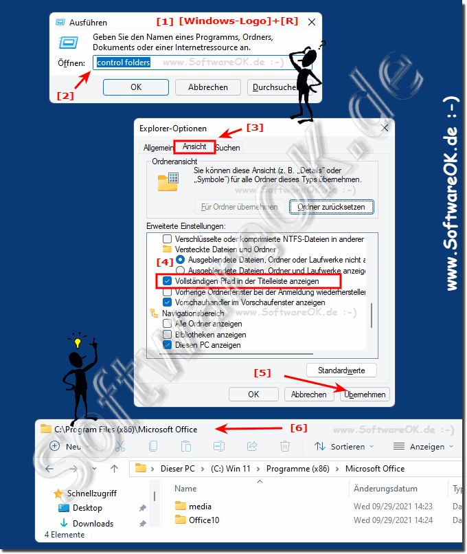 Windows-10 das Verzeichnis in der Explorer Titelleiste!