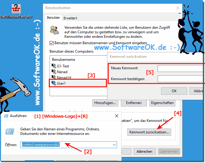 Windows 10 Benutzerpasswrter zurcksetzen!