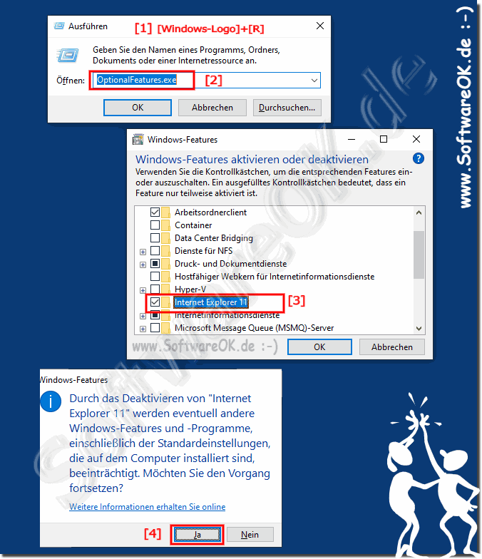 Windows 10 Internet Explorer 11 Deinstallieren!