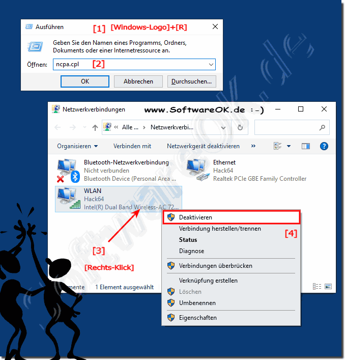 Windows 10 Netzwerkadapter deaktivieren und aktivieren!