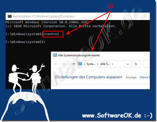 Windows 10 Systemsteuerung ber die Eingabeaufforderung!