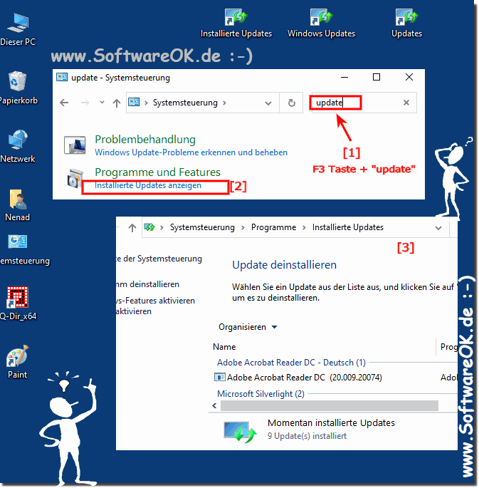 Windows 10 Updates Deinstallieren ber Systemsteuerung!