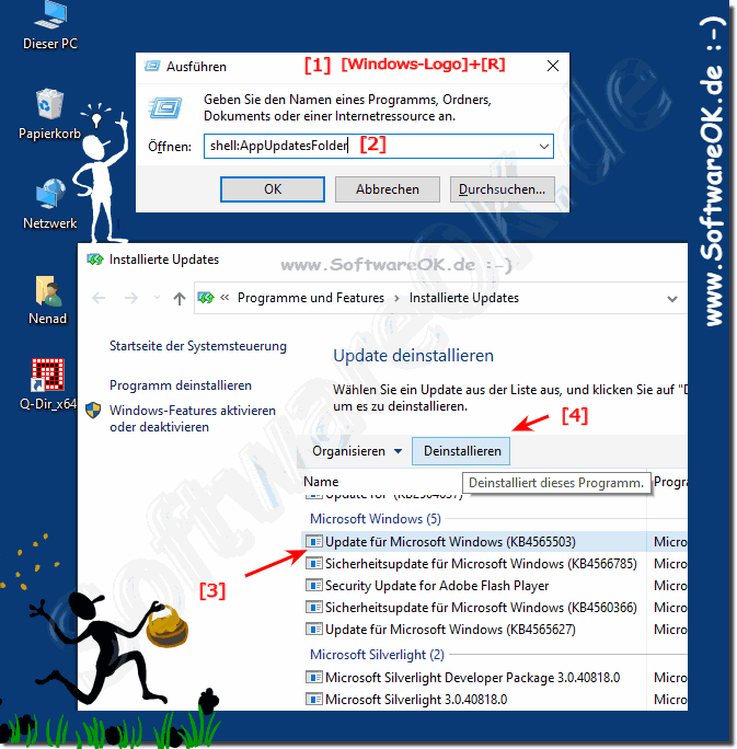 Windows 10 bestimmtes Update Deinstallieren!