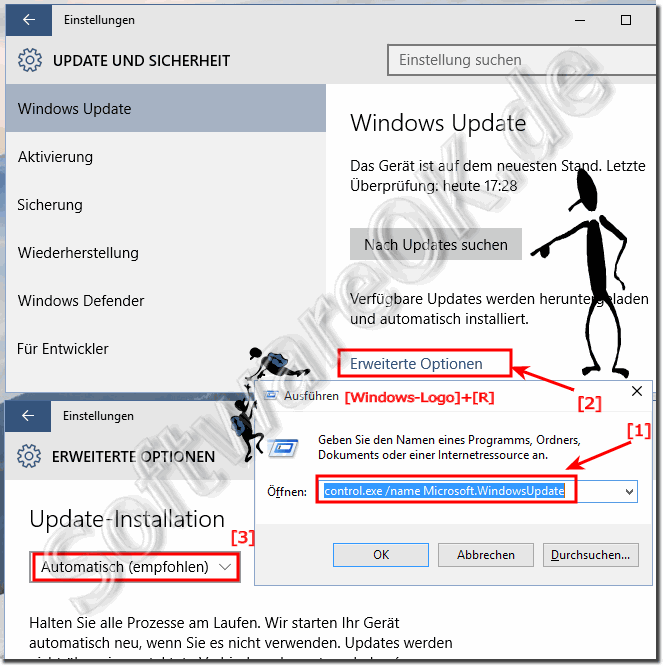 Windows 10 die Autoupdate Einstellungen aktivieren/deaktivieren!