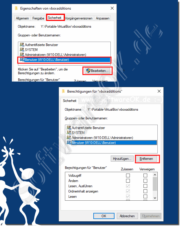 Windows Ordner Zugriff verweigern, einrichten!