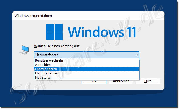 Windows s 11 in den Schlafmodus (Energie sparen)!