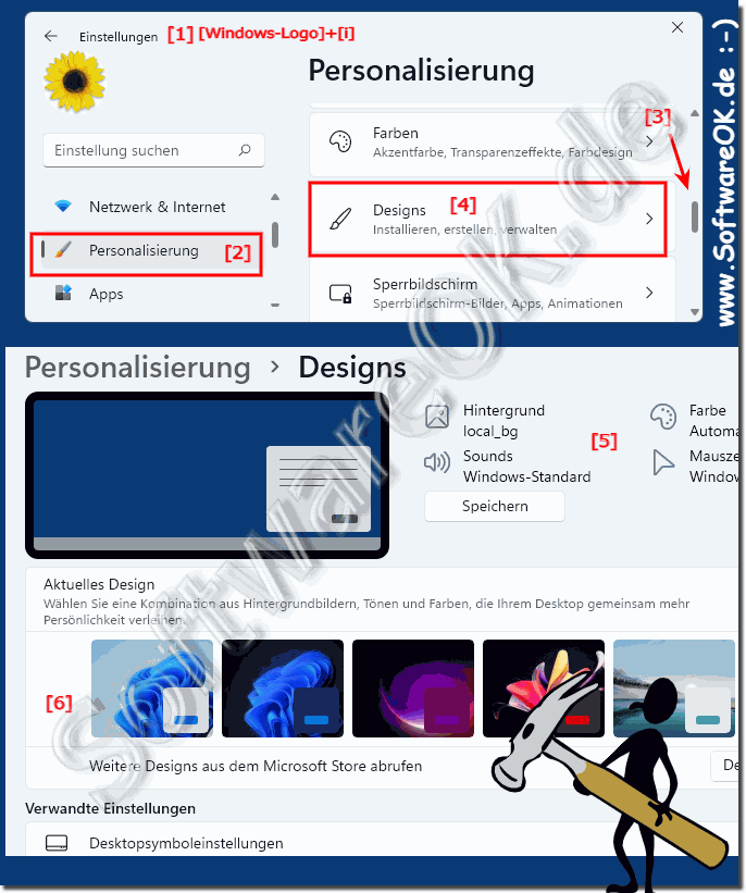 ndern Sie das Design unter Windows 11!