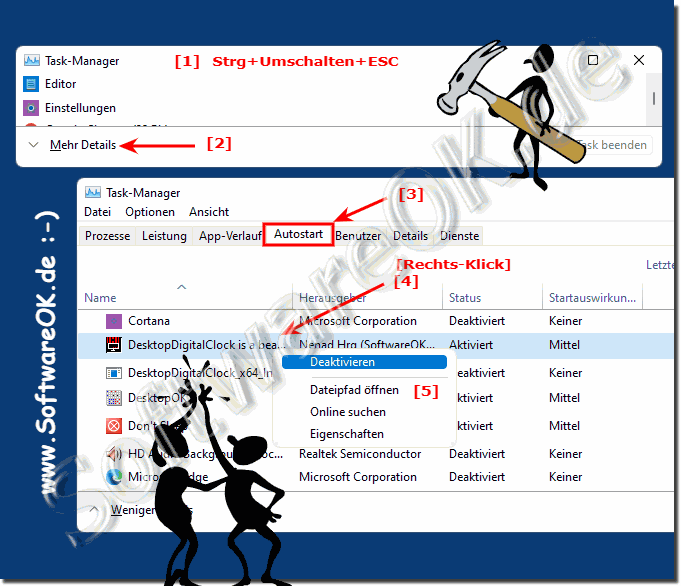 Anwendungen aus Autostart unter Windows 11 entfernen!