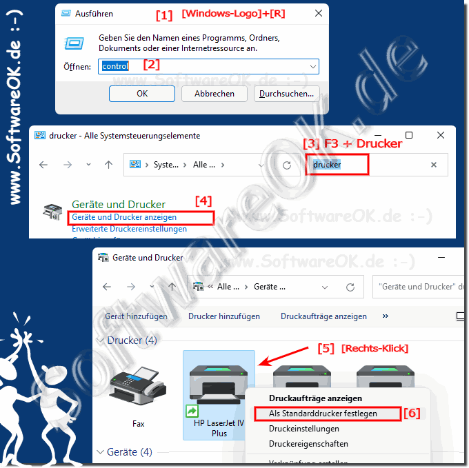 Bei Windows 11 den Standard Drucker Festlegen!