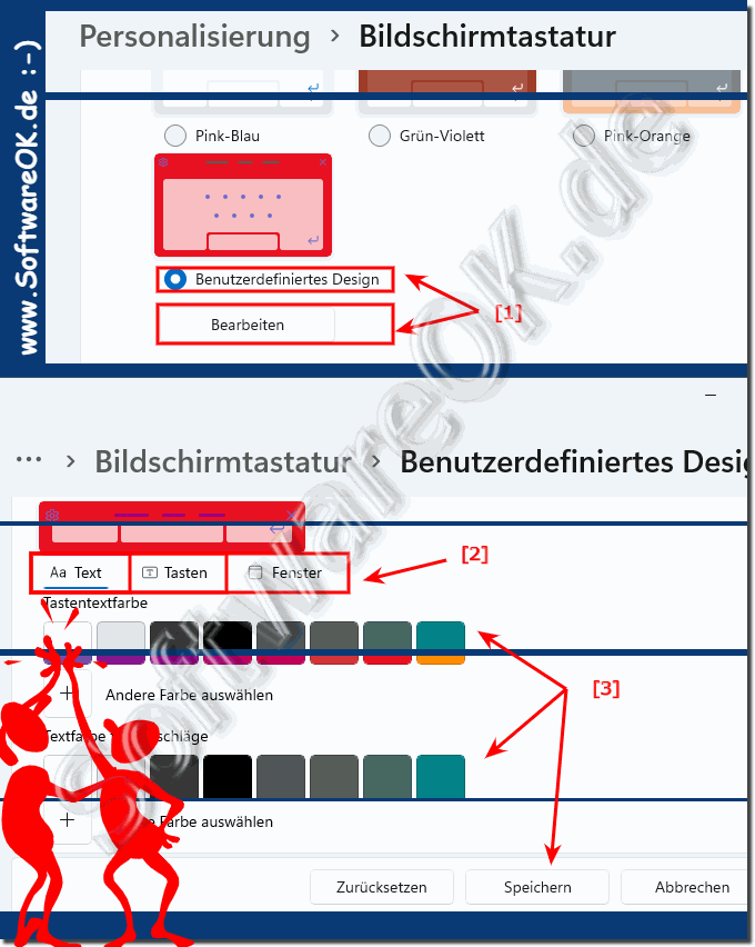 Bildschirm-Touch-Tastatur eigenes Design!