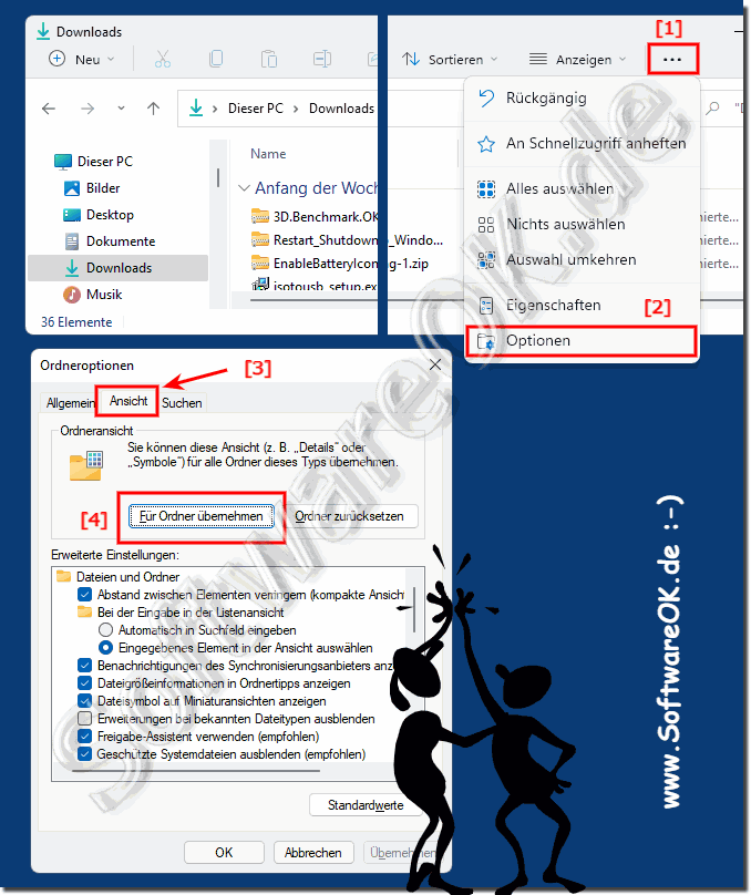 Deaktivieren der Windows 11 Gruppierung im Datei-Explorer!