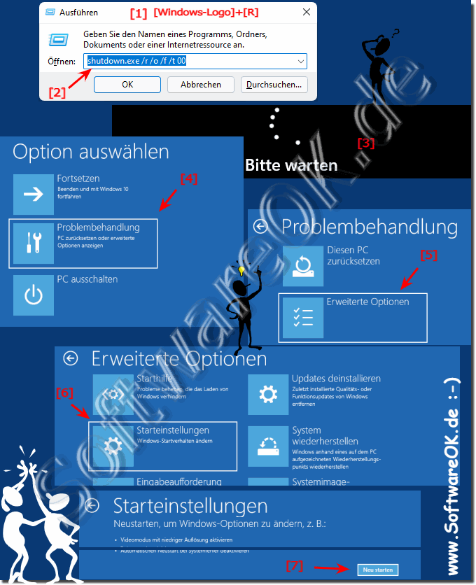 Den Administrator Wiederherstellen unter MS Windows 11, 10, ... OS!