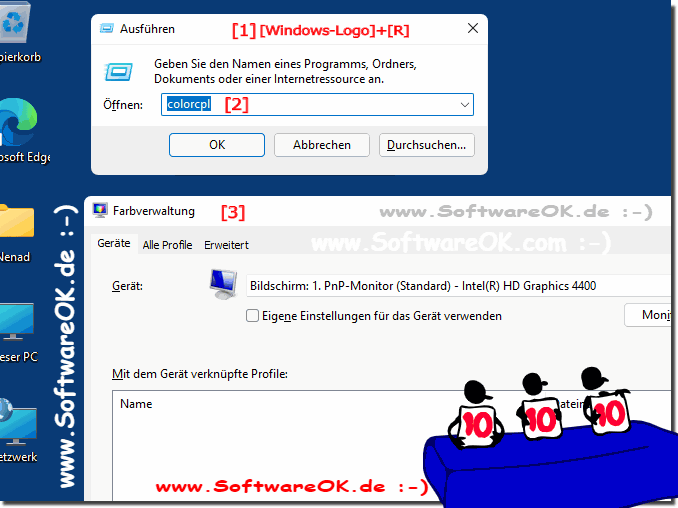 Die Farbverwaltung in Windows 11 direkt ffnen!