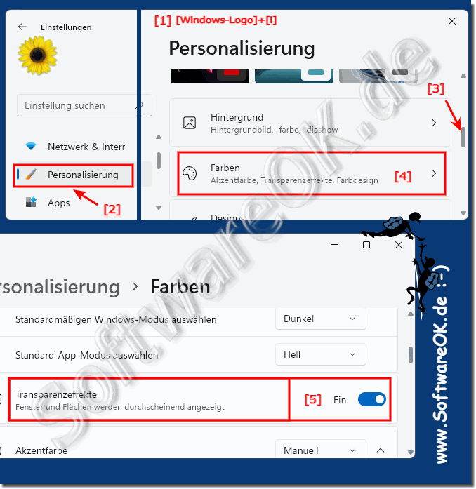 Die Transparenz-Effekte unter Windows 11 einfach aktivieren!