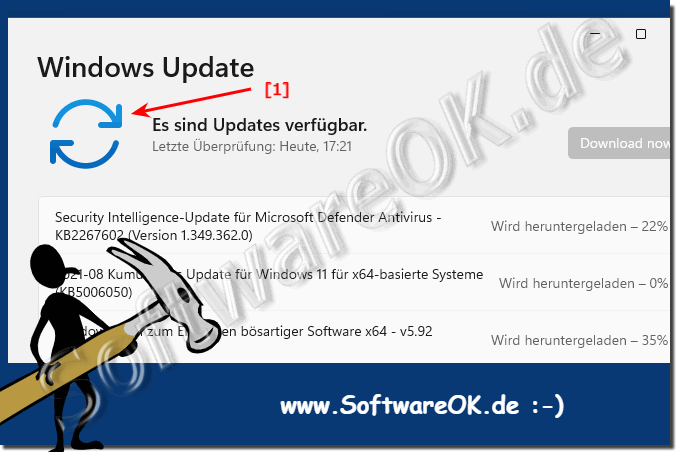 Es sind Updates verfügbar unter Windows 11!
