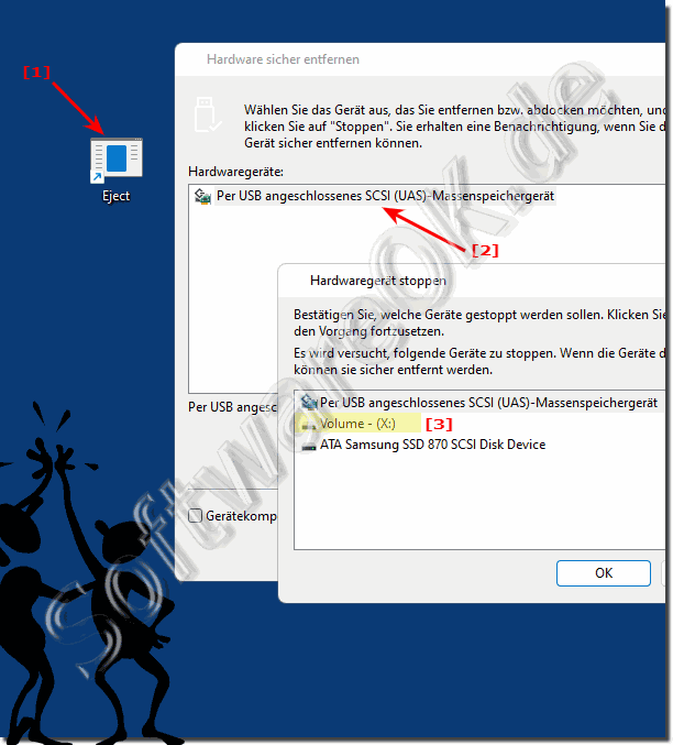 Hardware sicher entfernen verwenden!
