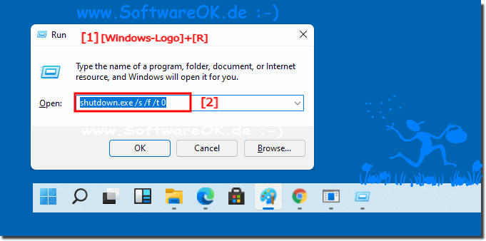 Herunterfahren von Windows 11 erzwingen!