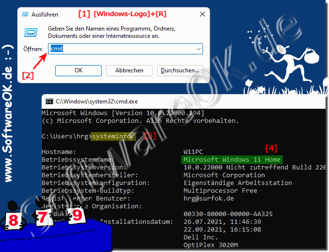 Home Version von Windows 11 in der Eingabeaufforderung erkennen!