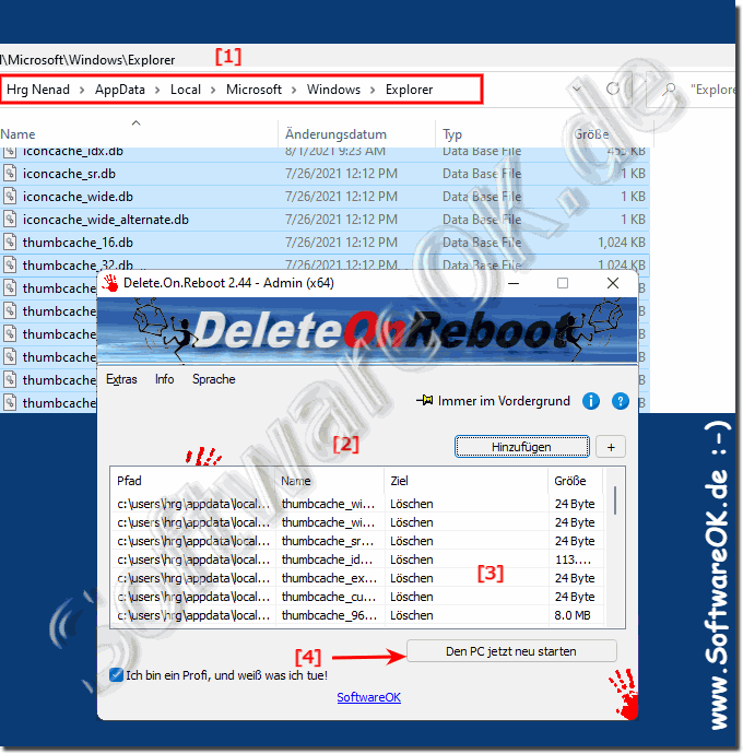 Lschen Probleme Miniaturansichten Zwischenspeichern in Windows 11!