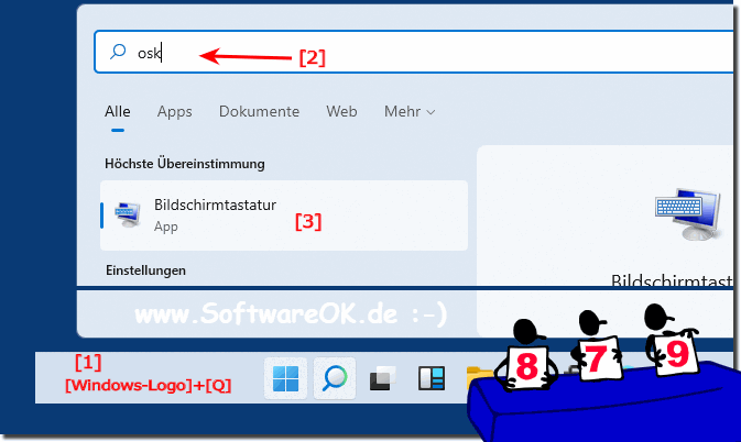 MS Windows 11 hat eine Bildschirmtastatur!
