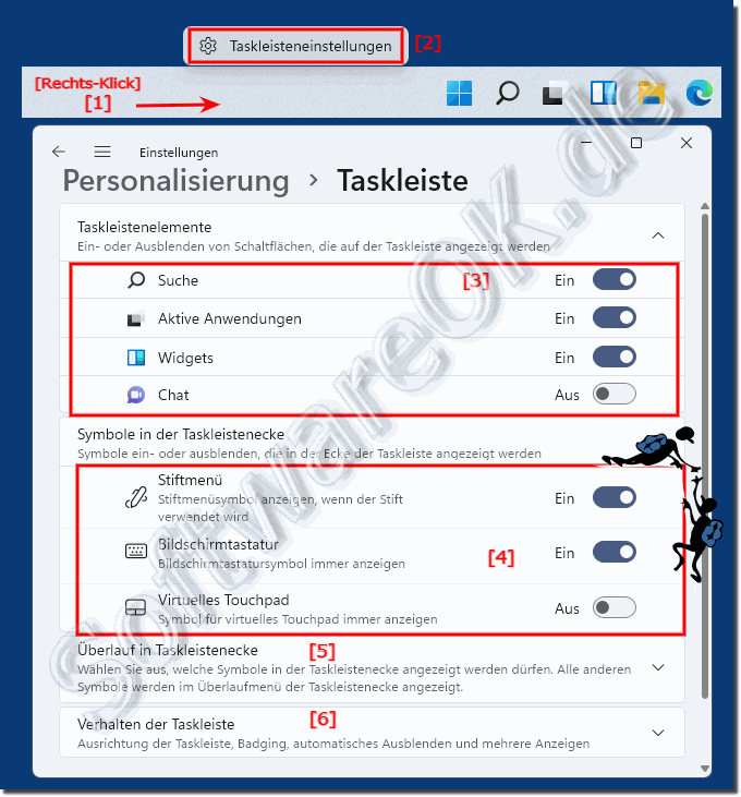 Mchte in der Taskleiste Windows 11 die Fenster Titel anzeigen?