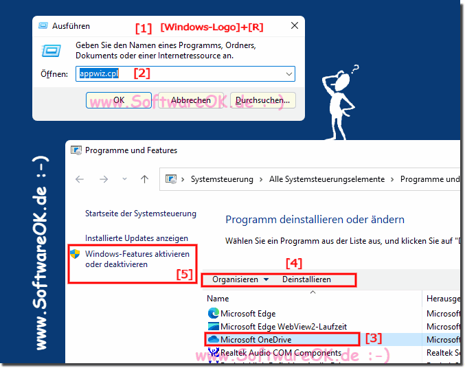 Programme und Funktionen Deinstallieren unter Windows 11!