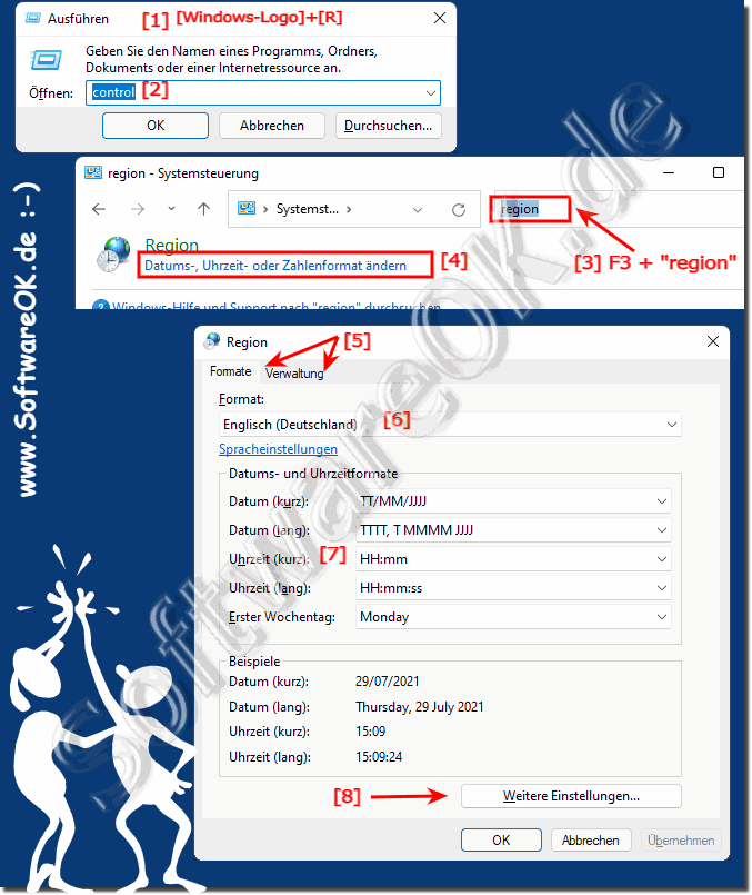 Region, Formate, Datum, Whrung, ... in Windows 11 ndern!