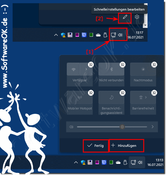Schnelleinstellungen in Windows 11 erweitern!