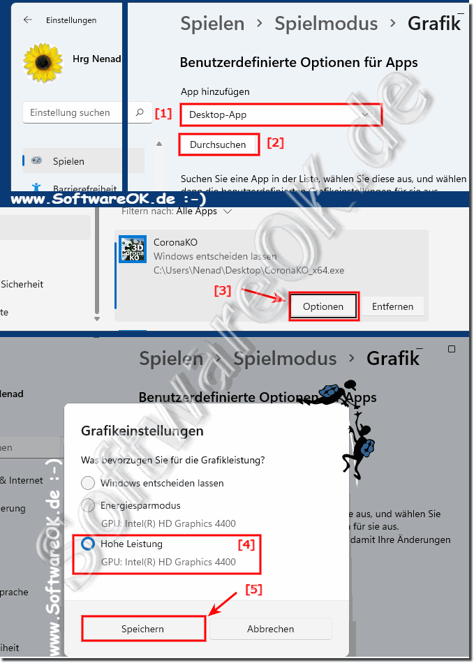 Spielemodus unter Windows 11 automatisch auf Hchstleistung!