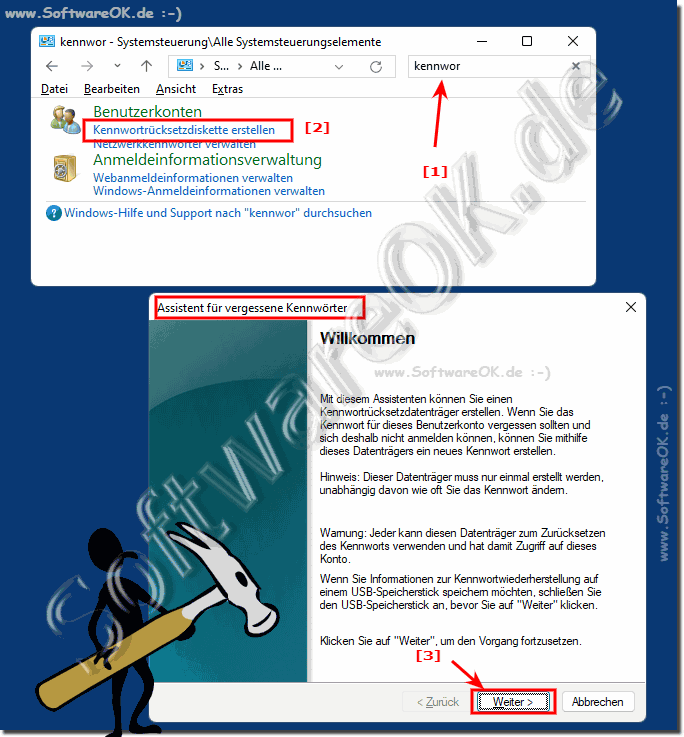 Vor Kennwort-Verlusten unter Windows 11 vorbeugen!