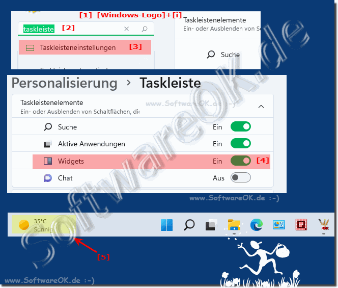 Wetter auf der Windows 11 Taskleiste?